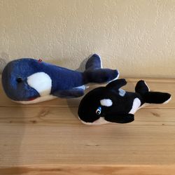 2 Plush Whales $5 For Both