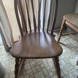 S Bent & Bros. Wood Rocking Chair