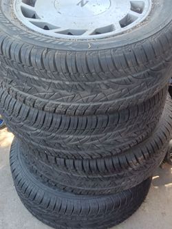 Brand new set of tires for a 350z original rims