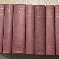 The Story of Civilization Will Ariel Durant partial set Simon & Schuster 1-9