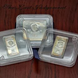 2013 2oz 3-PC "The Last Judgment" Silver .999 Bars 