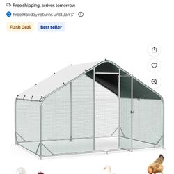 Large Metal Chicken Coop
