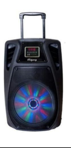 Bluetooth speaker SD card,slot USB port,FM radio,microphone included for karaoke