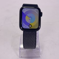 GPS Only Apple Watch SE 3 40MM Midnight Aluminum Anchor Blue Sport Loop band 