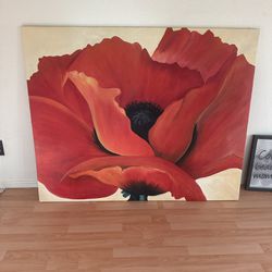 Oversized  Painting Abstract Floral 