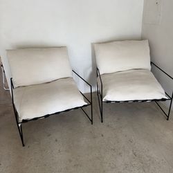 2 modern accent chairs
