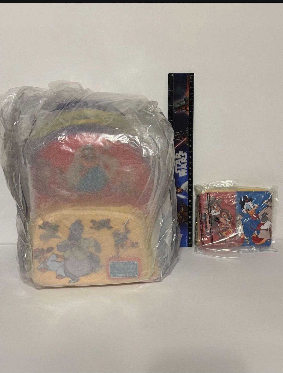 Loungefly Disney Afternoon Cartoons Color Block Zip Around Wallet & Backpack