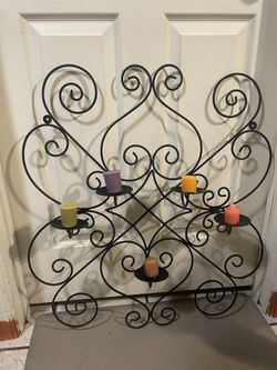 Metal Candle Holder Decor 