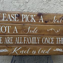 Wedding signage 