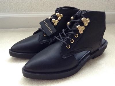 (New with tags) Black Cut Out Booties