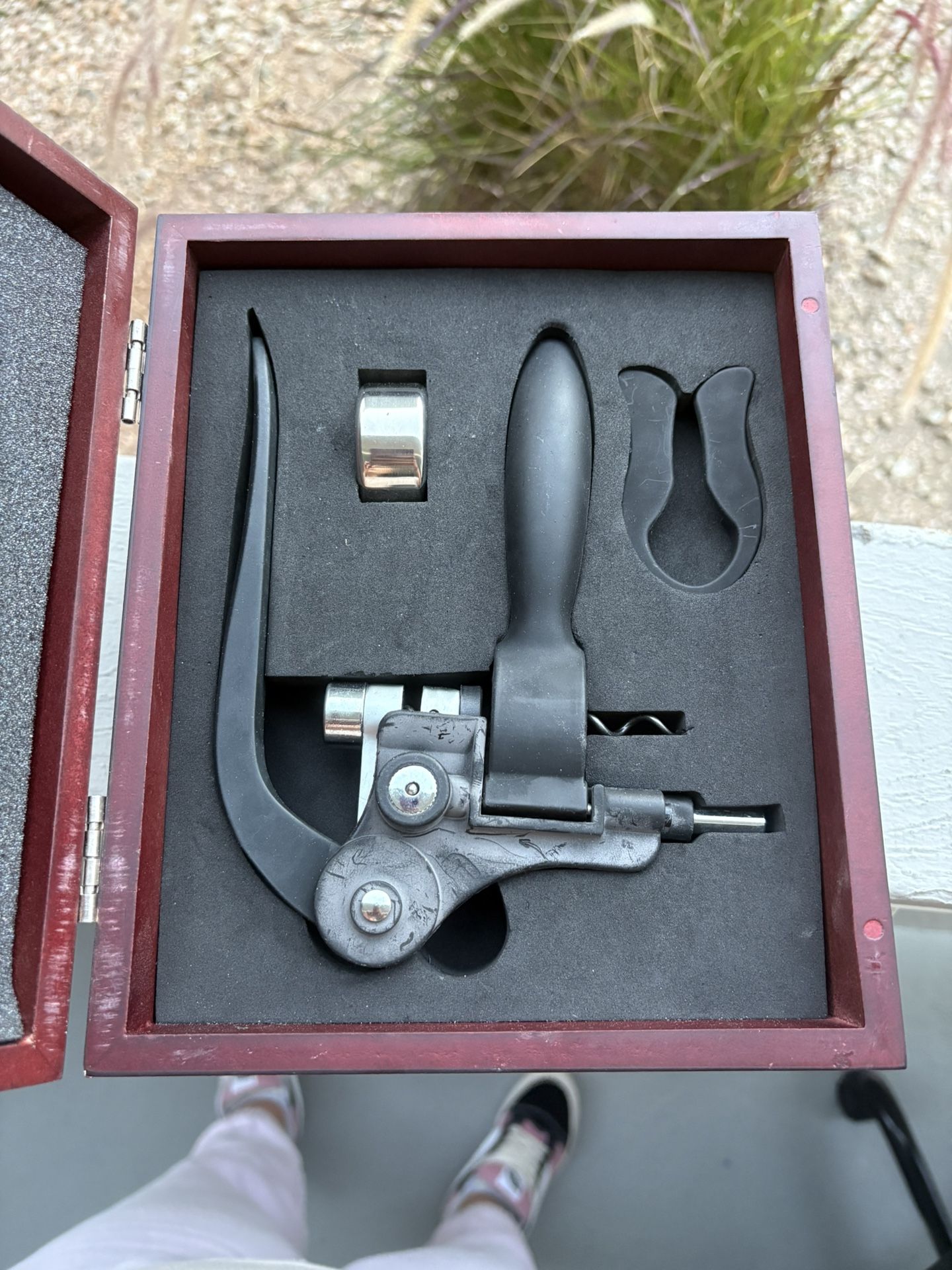 Set de vino con sacacorchos profesional