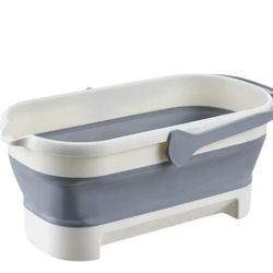 Mop Bucket 4.2 G 17 L w/Handle House Cleaning Space Saving Camping Storage