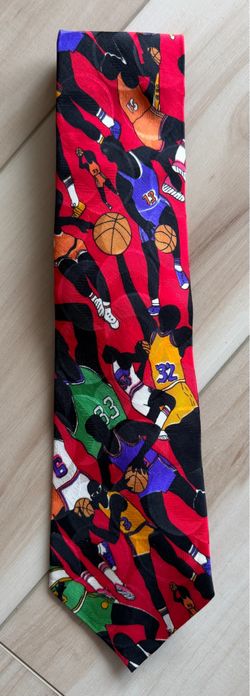 Michael Jordan Silk Tie - Rare Basketball Collector’s Piece