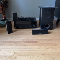 Sony Surround Sound Receiver and Speakers