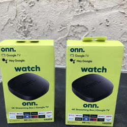 onn. Google TV 4K Streaming Box 5G Wi-Fi Chromecast Netflix Certified Bluetooth