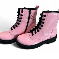 Pink Combat Boots