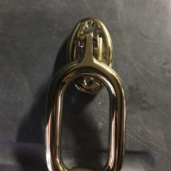 6 1/2 “ bright Solid brass Door knocker