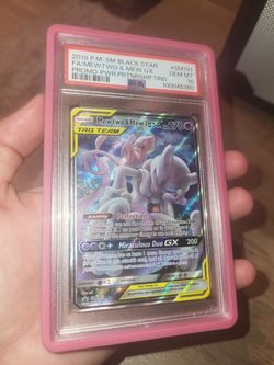 Mewtwo & mew GX tag team promo psa 10 Pokémon