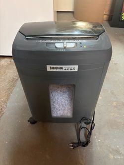 Boxis AutoShred AF80 Micro-Cut Paper Shredder – Black