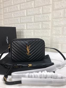 Lu camera bag in black leather