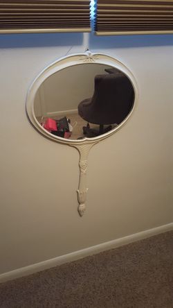 Vintage cast mirror