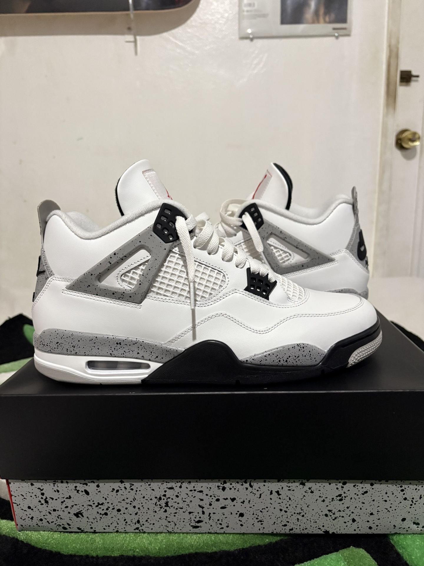 2025 Air Jordan 4 White Cement Size 12
