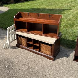 Entry Way Bench And Cubby Storage