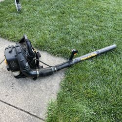 Gas powered backpack leaf blower excellent condition