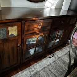 Solid Wood Storage Cabinet Media Dresser Console 