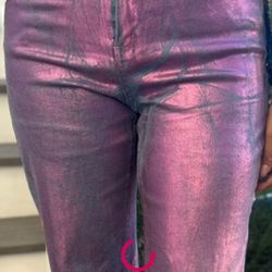 Fashion Pant Size 9 Metallic Purple 