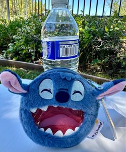 🔥 Super Cute & Fun! Brand New Blue Monster Plush Coin Purse with Zipper & Strap, Portable Mini Pouch!