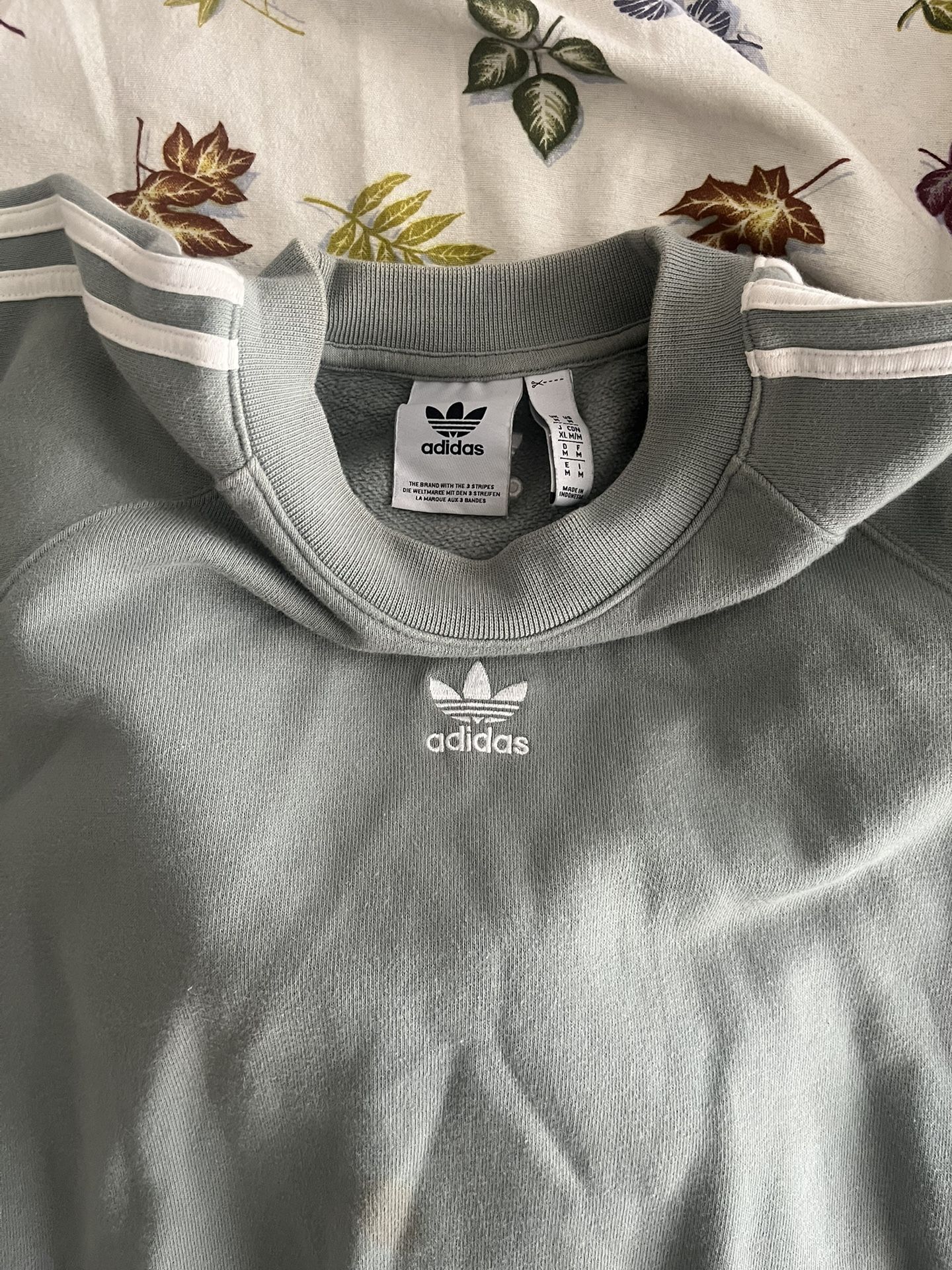 Adidas Green Crewneck and Hoodie