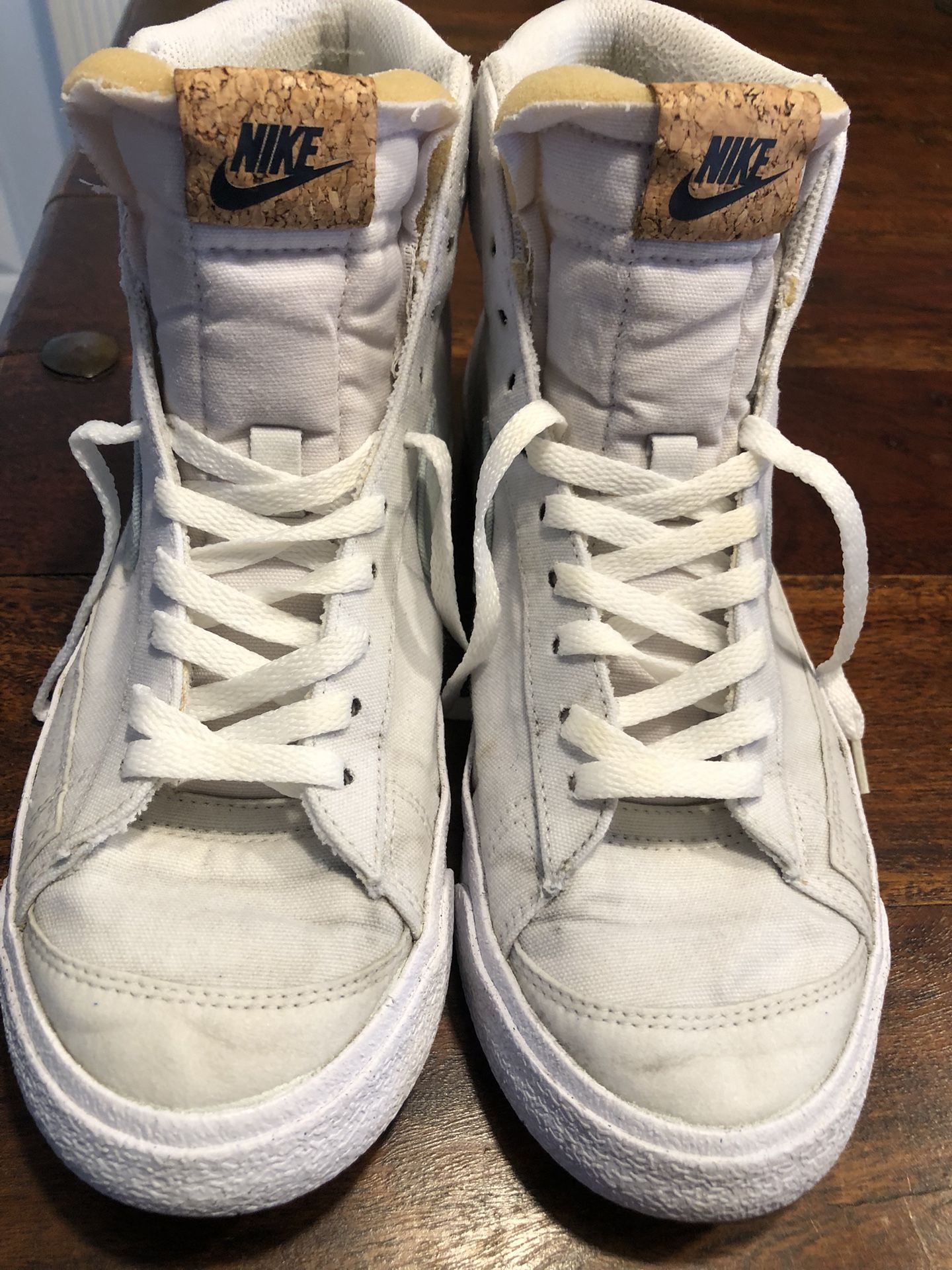 Women's Nike Blazer Mid 77 SE Light Blue White CI1166 100 Sneakers US Size 7 1/2