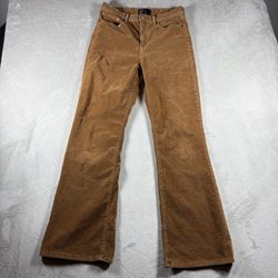 Gap High Rise Corduroy '70s Flare Jeans Pants Womens 29/ 8 Brown #3D