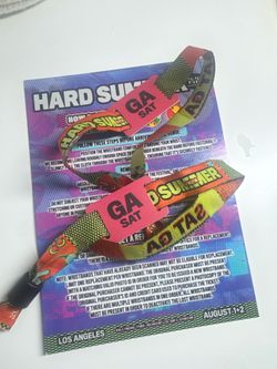 Hard summer Saturday GA wristband