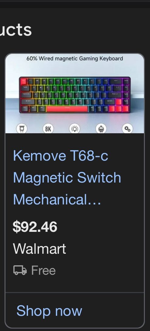 Keymove Keyboard, Only For Pc, Magnetic Switches