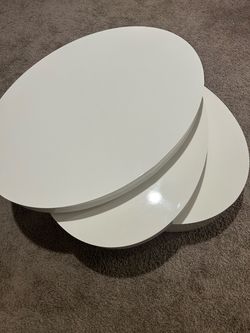 coffee table white gloss