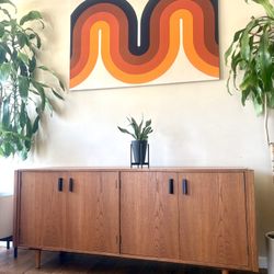 Stunning MCM Record Credenza