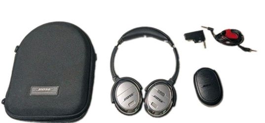 Bose QuietComfort 3 Acoustic Noise Cancelling Headphones Black Pre Owned