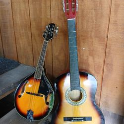 Brand New Acoustic Guitar And Mandolin Set 
