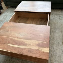 Coffee Table with Storage Compartment 