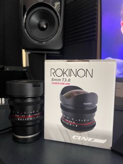Rokinson 8mm T3.8 fisheye cine lense.