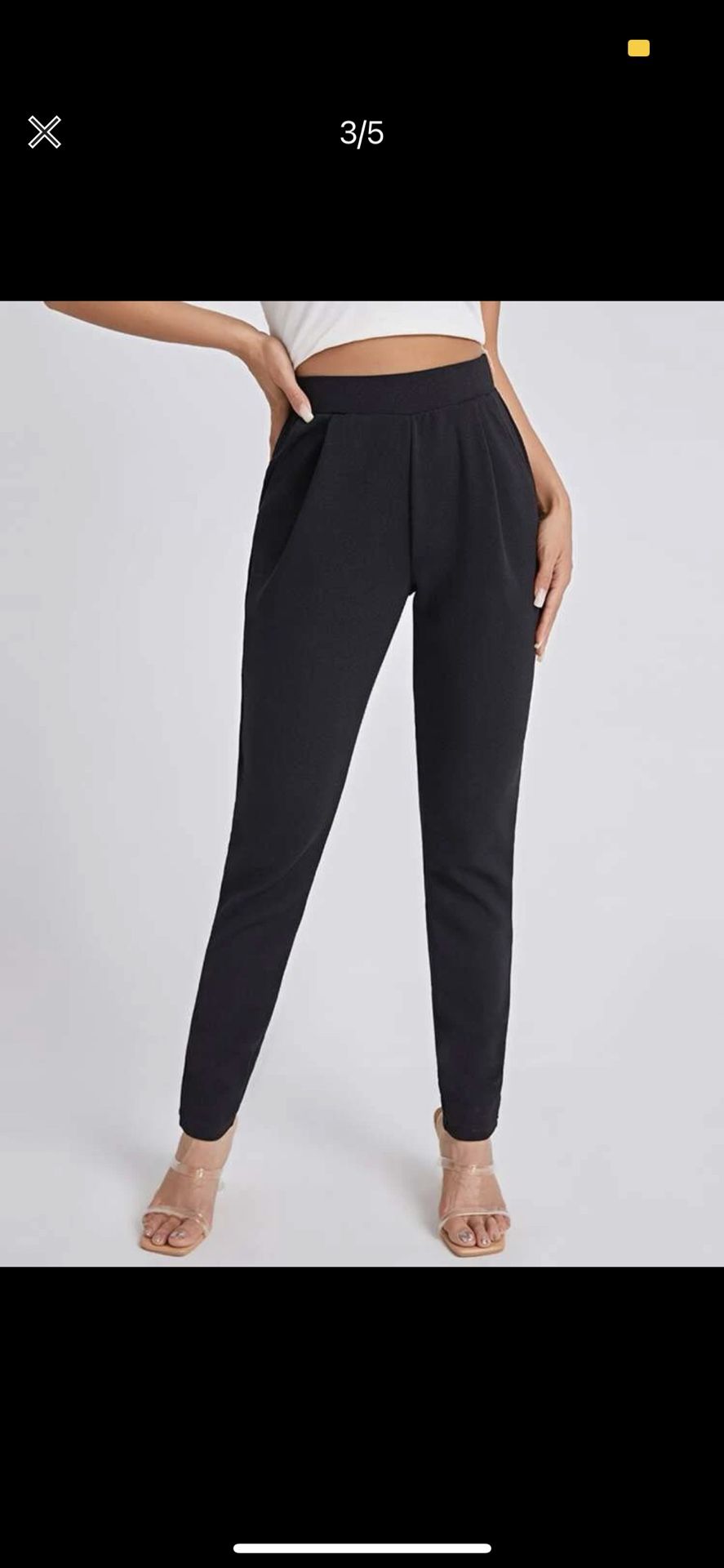 Black Skinny Dress Pants 