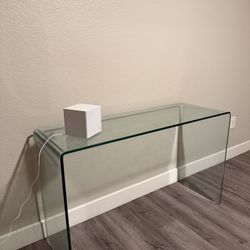 glass desk table, coffee and night stand 