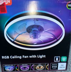 Ceiling fan $60 firm new