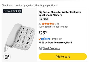 Cord Big Button Speakerphone - phone