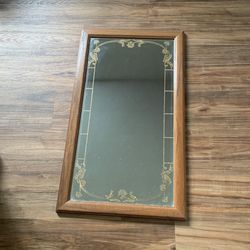 Mirrors    (2 ) gold outlined pretty design  