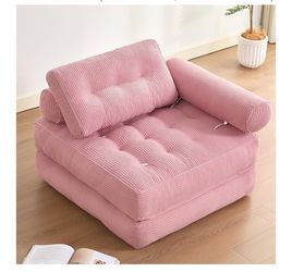 Pink boneless sofa couch