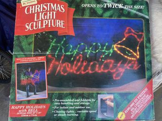 CHRISTMAS Lighted Sign