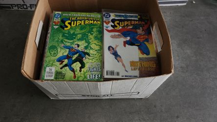 Box of Various Superman Comics